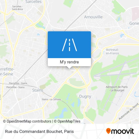 Rue du Commandant Bouchet plan