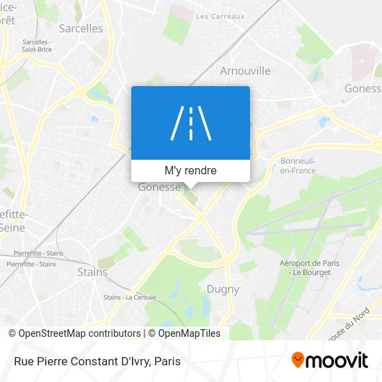 Rue Pierre Constant D'Ivry plan