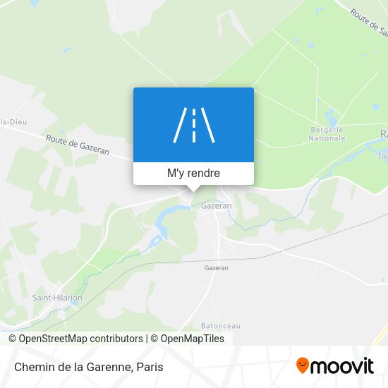 Chemin de la Garenne plan