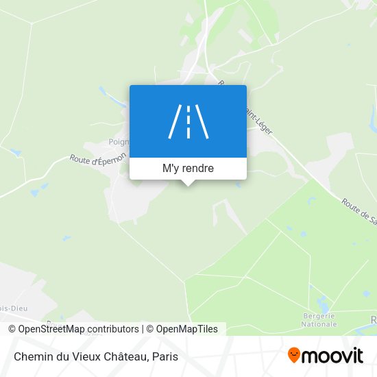 Chemin du Vieux Château plan