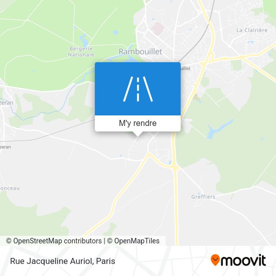Rue Jacqueline Auriol plan