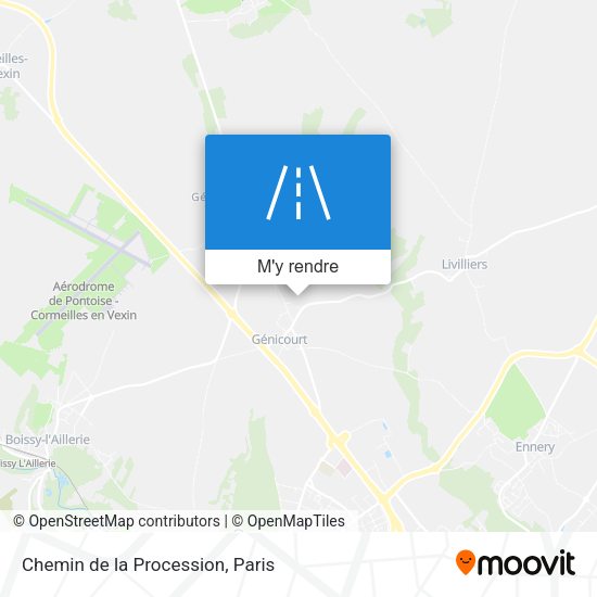 Chemin de la Procession plan