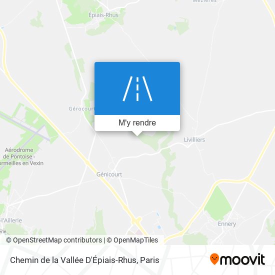 Chemin De La Vallée D'Épiais-Rhus plan