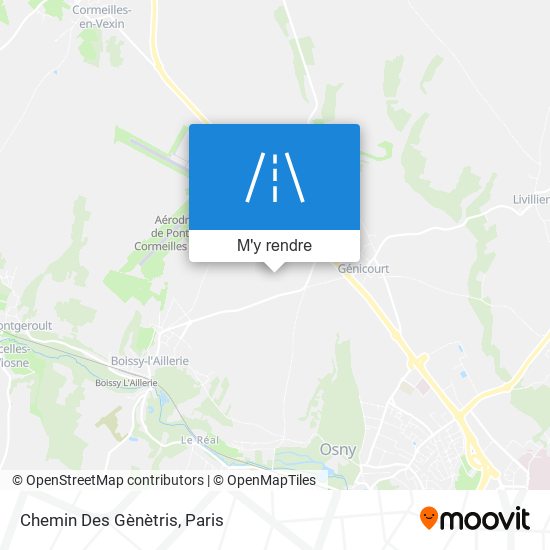 Chemin Des Gènètris plan