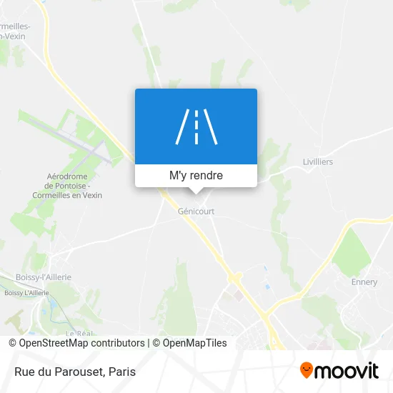 Rue du Parouset plan