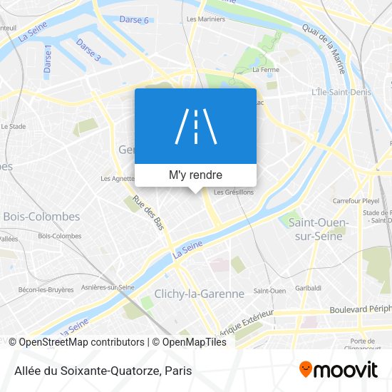 Allée du Soixante-Quatorze plan
