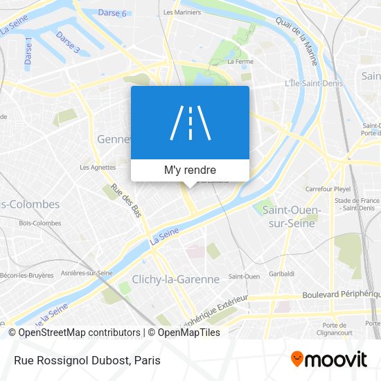 Rue Rossignol Dubost plan