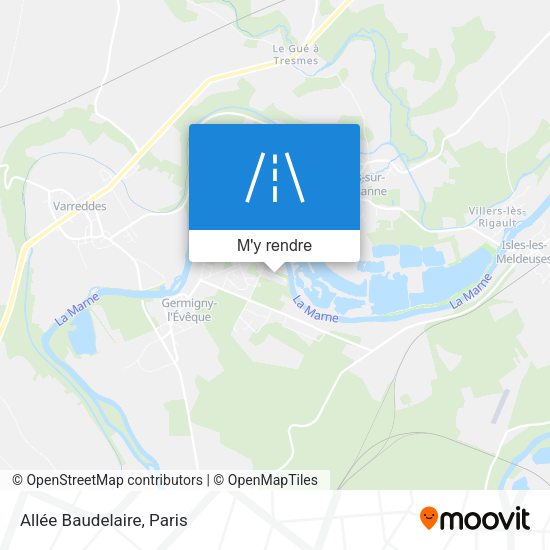 Allée Baudelaire plan