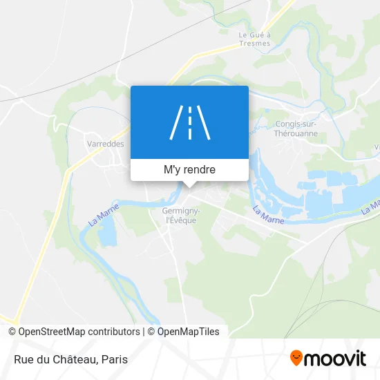 Rue du Château plan