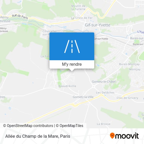 Allée du Champ de la Mare plan