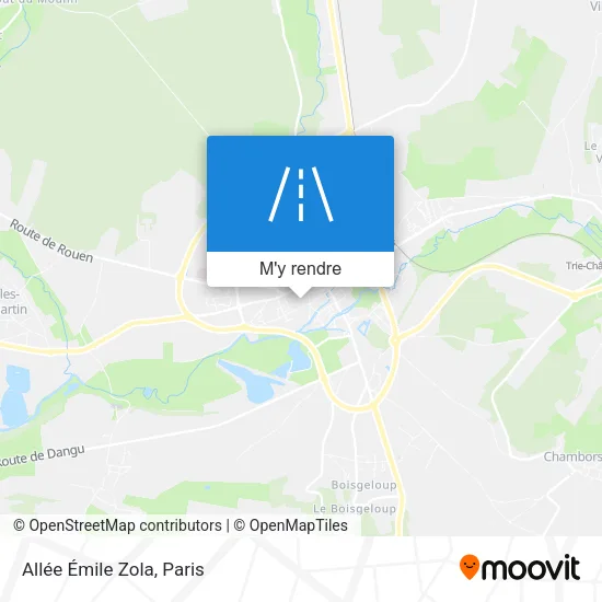Allée Émile Zola plan