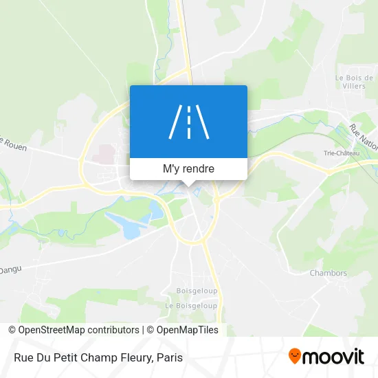 Rue Du Petit Champ Fleury plan