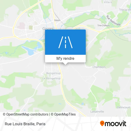 Rue Louis Braille plan