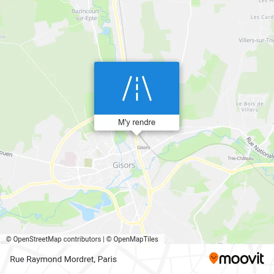 Rue Raymond Mordret plan