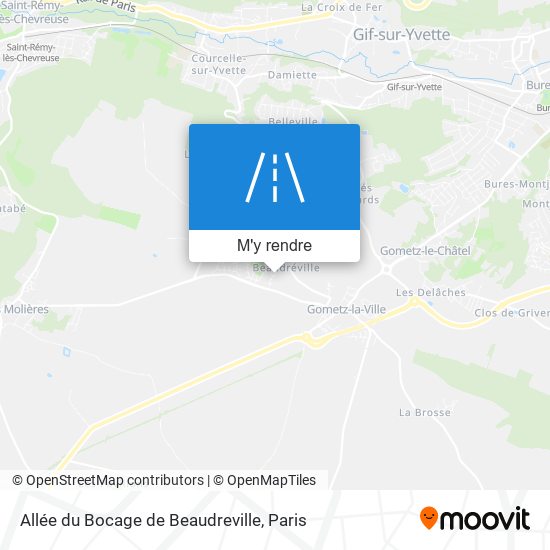 Allée du Bocage de Beaudreville plan