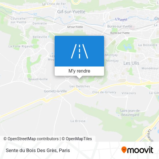 Sente du Bois Des Grès plan