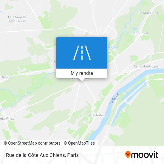 Rue de la Côte Aux Chiens plan
