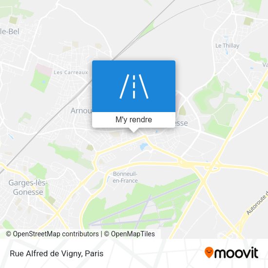 Rue Alfred de Vigny plan