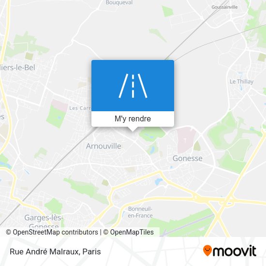 Rue André Malraux plan