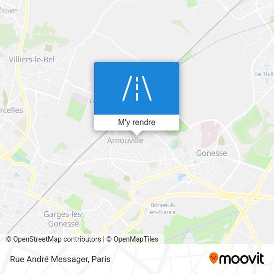 Rue André Messager plan