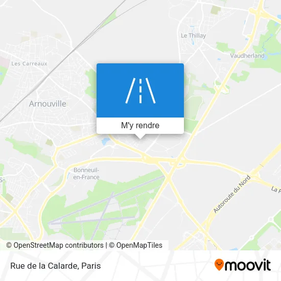 Rue de la Calarde plan