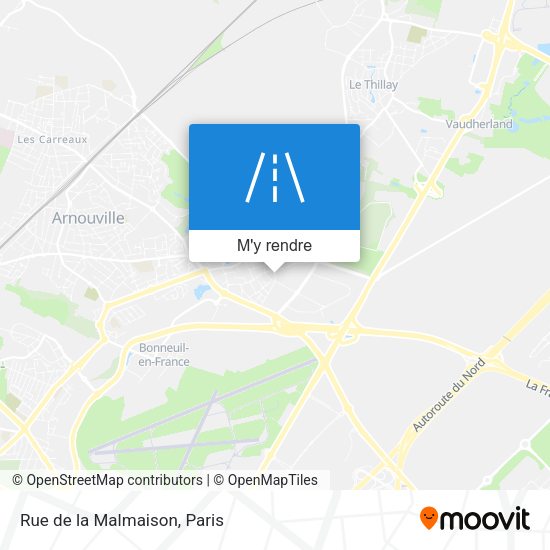 Rue de la Malmaison plan