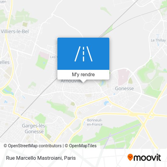Rue Marcello Mastroiani plan