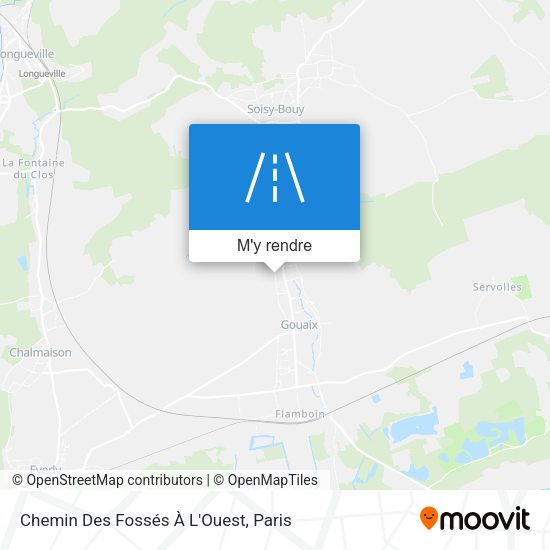 Chemin Des Fossés À L'Ouest plan