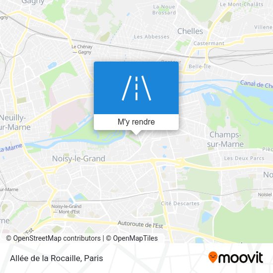 Allée de la Rocaille plan
