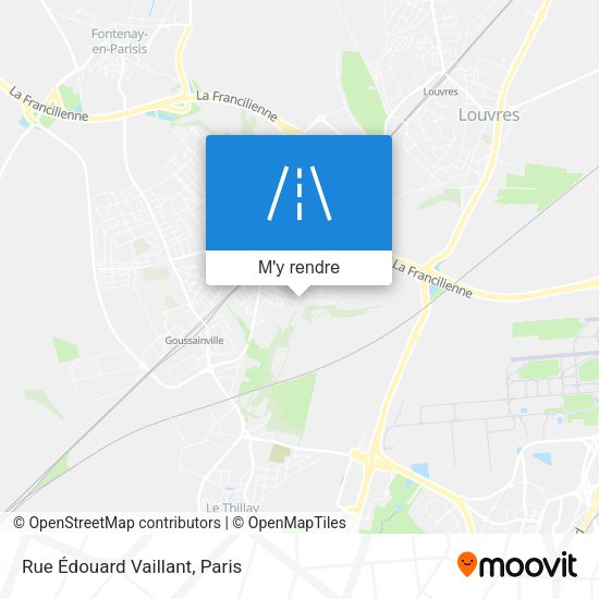 Rue Édouard Vaillant plan