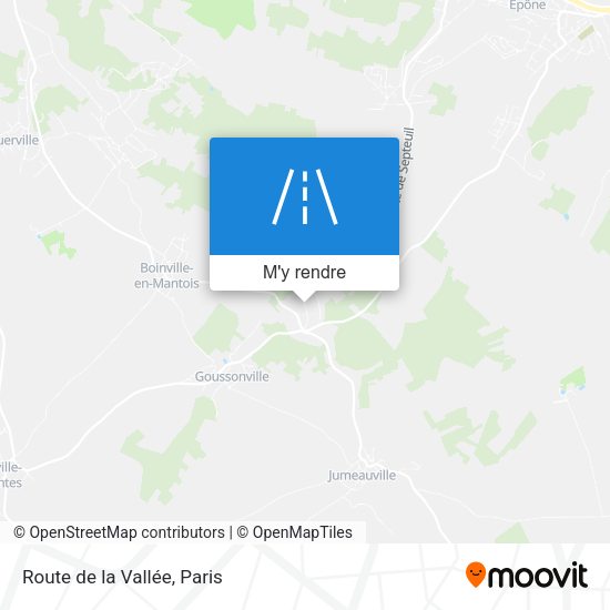 Route de la Vallée plan