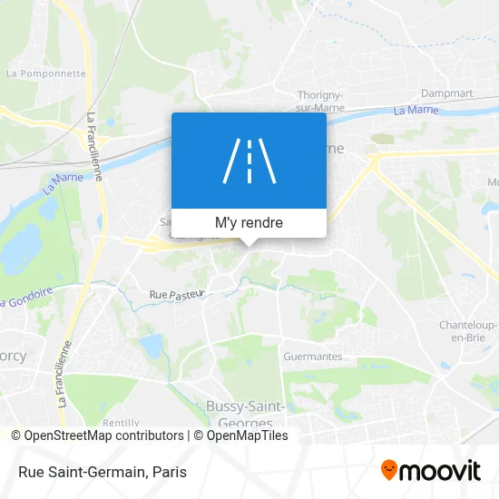 Rue Saint-Germain plan