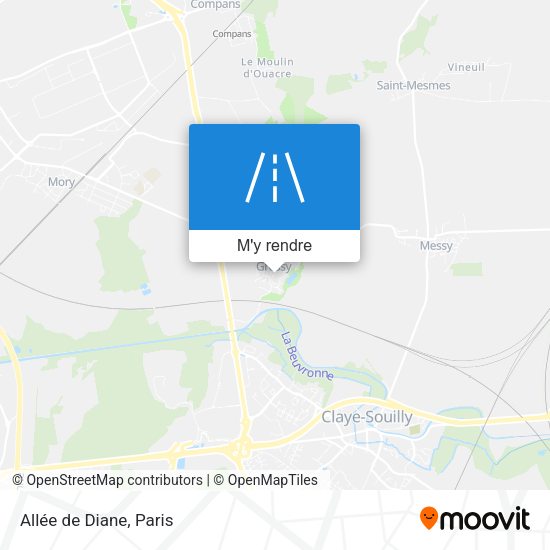 Allée de Diane plan