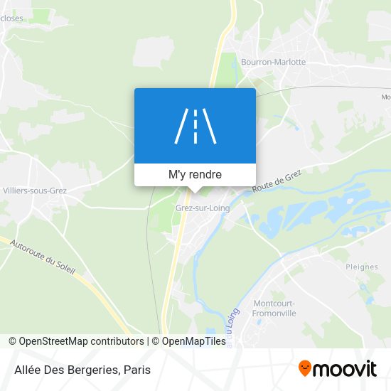Allée Des Bergeries plan