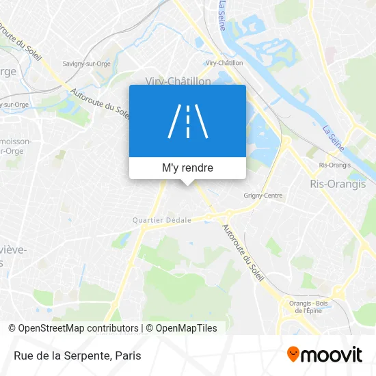 Rue de la Serpente plan