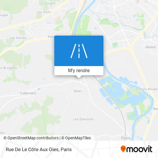 Rue De Le Côte Aux Oies plan