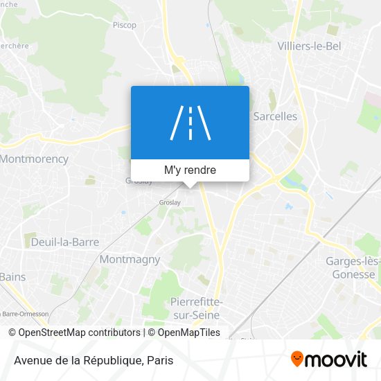 Avenue de la République plan