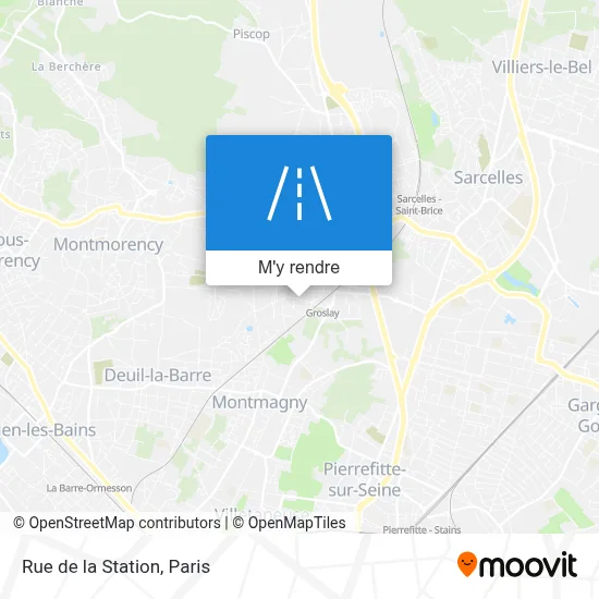 Rue de la Station plan