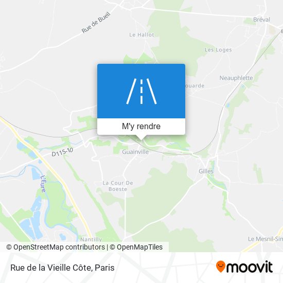 Rue De La Vieille Côte plan