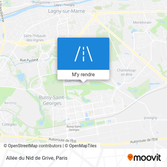 Allée du Nid de Grive plan
