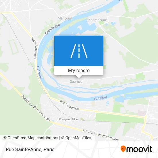 Rue Sainte-Anne plan