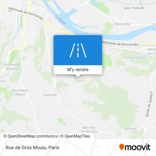 Rue de Gros Moulu plan