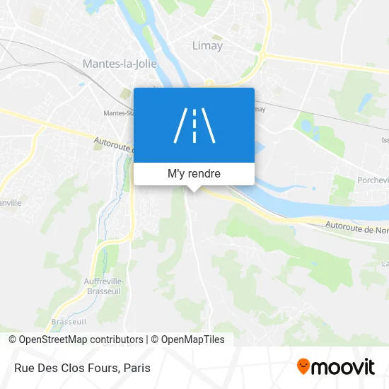 Rue Des Clos Fours plan