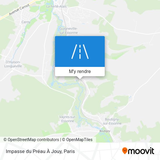 Impasse du Préau À Jouy plan
