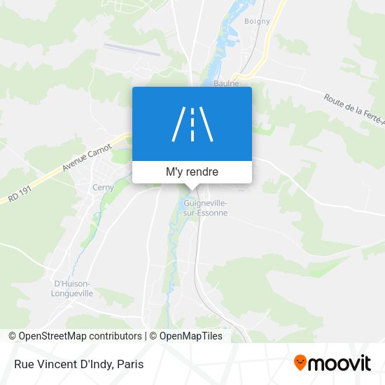 Rue Vincent D'Indy plan