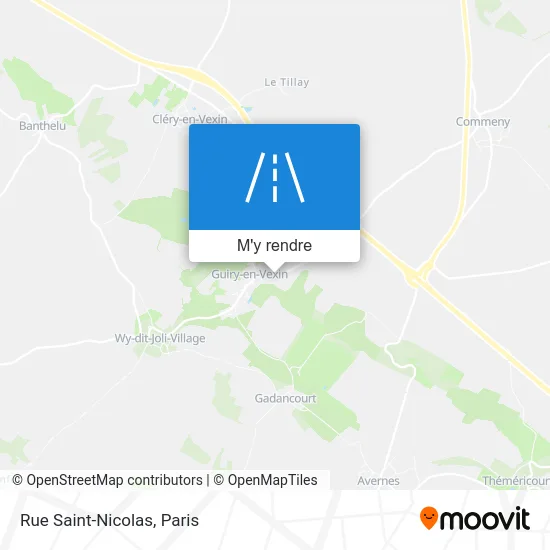 Rue Saint-Nicolas plan