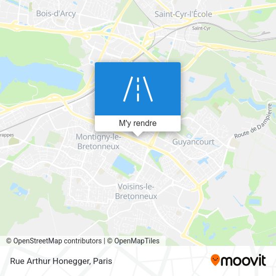 Rue Arthur Honegger plan