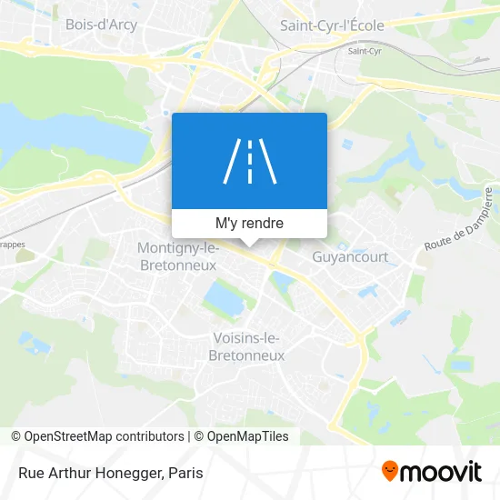 Rue Arthur Honegger plan