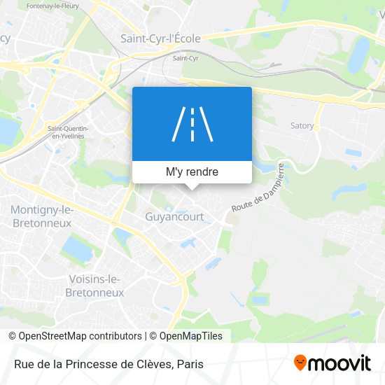 Rue de la Princesse de Clèves plan