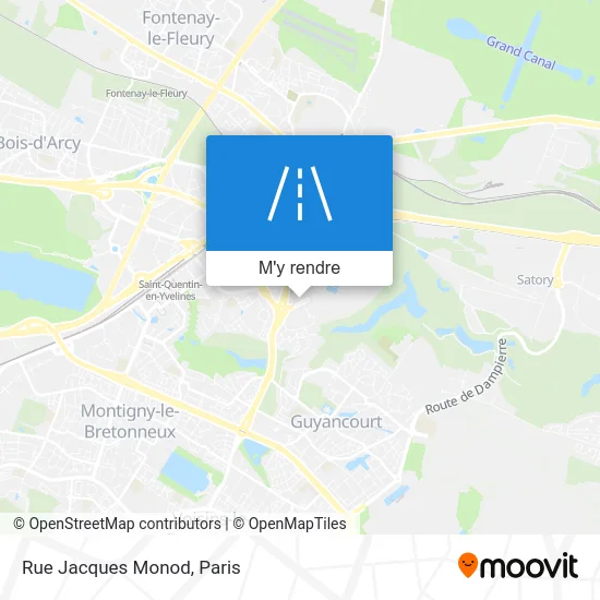 Rue Jacques Monod plan